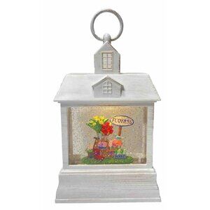 Ganz LED Light Up Shimmer Flowers Plants Gardening Lantern Brand New